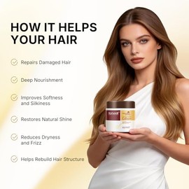 Karseell Mascarilla Capilar Con Colgeno, 500 ml  Mascarilla capilar con colgeno y aceite de argn ayuda a suavizar cabello seco, maltratado y con frizz