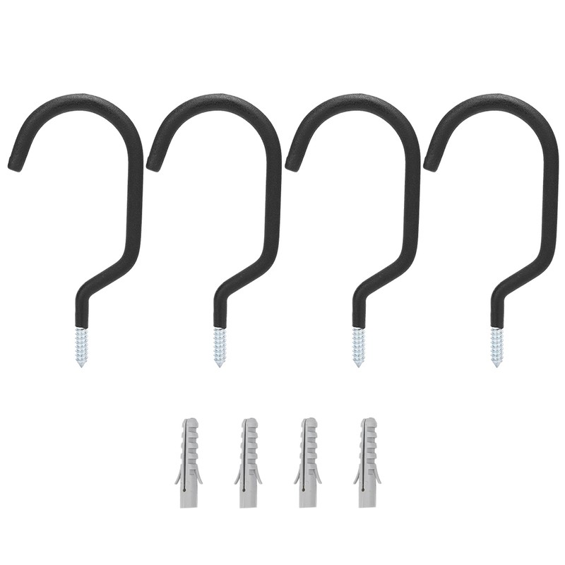 4pcs Metal Bike Wall Mount Storage Holders Garage Bicycle Hanger