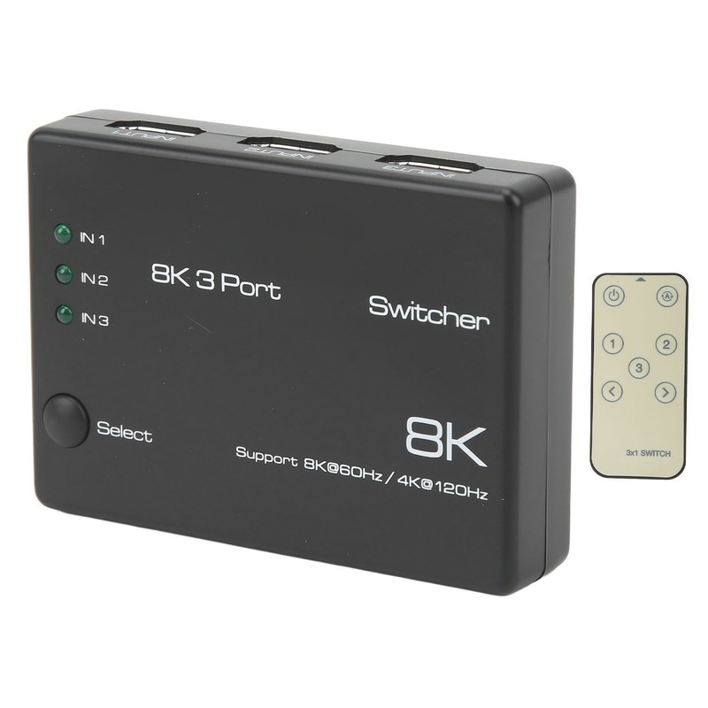 4K 120Hz 8K 60Hz 3 In 1 Out Ultra HD