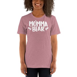 CRADLE PLUS PREGNANCY BABY & TODDLERS Momma Bear T-Shirt (Wine, Medium)