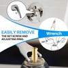 Avenuebool Acrylic Single Handle Trim Set, Complete Faucet Repair Kit