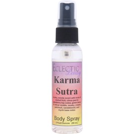 Eclectic Lady Karma Sutra Body Spray, Double Strength, 8 ounces, Body Mist for Women with Clean, Light & Gentle Fragrance, Cologne with Soft, Subtle Aroma For Daily Use