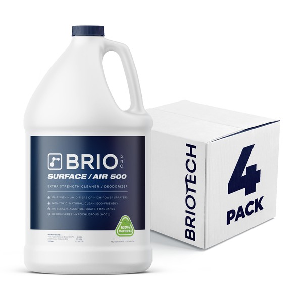 BRIOTECH BrioPro Surface/Air 500, Extra Strength Pure HOCl, Clean Deodorize