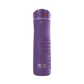 Contigo x Ally Love Ashland Chill 2.0, Stainless Steel, Spill Proof Water Bottle with AutoPop Easy Lean Lid, BPA Free, 24oz, Violet