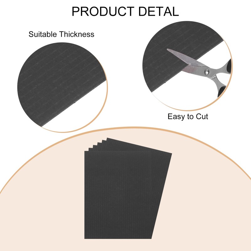Rebower Corrugated Cardboard Paper Sheets, Corrugated Paper Cardboard Inserts [for