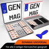 GENMAG Number Plate Holder Motorcycle Scooter Moped Moped [Extra Strong