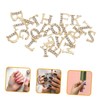 IWOWHERO 1set Alphabet Nail Charms Nail Art Decorations for Unique