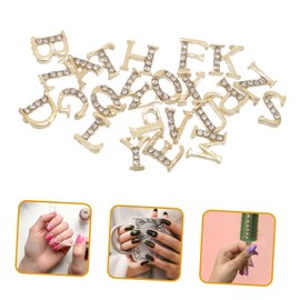 IWOWHERO 1set Alphabet Nail Charms Nail Art Decorations for Unique Manicure Designs and Enthusiasts