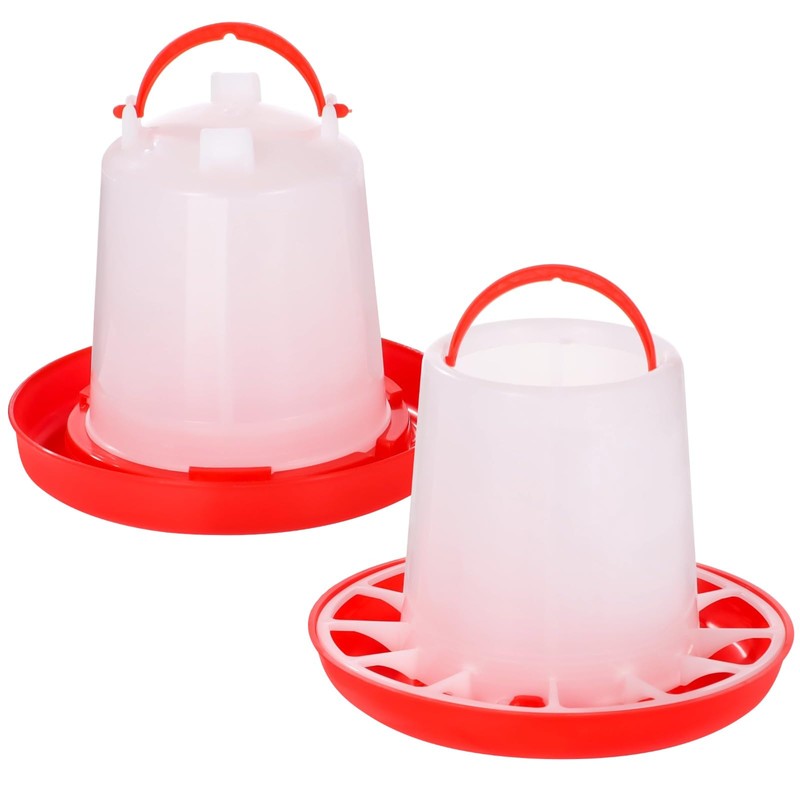 Chick Feeder and Waterer Set, 1.5 L Poultry Drinkers &