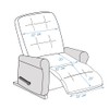 STONECREST Recliner Chair Cover, Sherpa Slipcover, Stay in Place (Cholate,