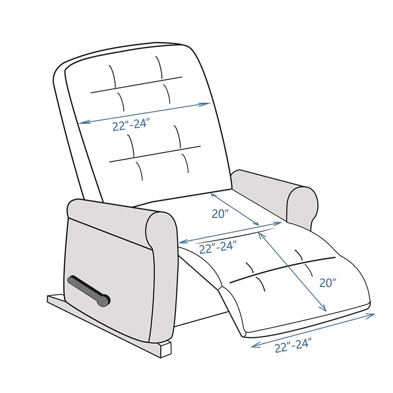 STONECREST Recliner Chair Cover, Sherpa Slipcover, Stay in Place (Cholate,