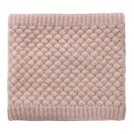 EPEIUS Kids Girls/Boys Winter Knitted Infinity Scarf Children Warm Soft Polar Fleece Neck Warmer,Beige,One Size