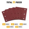 Sruhrak 110 x 115 mm Sandpaper, Pack of 50 Sanding