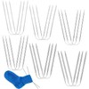 18 Pcs Stainless Steel Circular Knitting Needles Set, Crazy Trio
