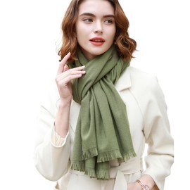 RIIQIICHY Pashmina Shawl Wraps for Women Scarf for Wedding Large Winter Green Scarves Soft Shawls and Wraps for Evening Dresses