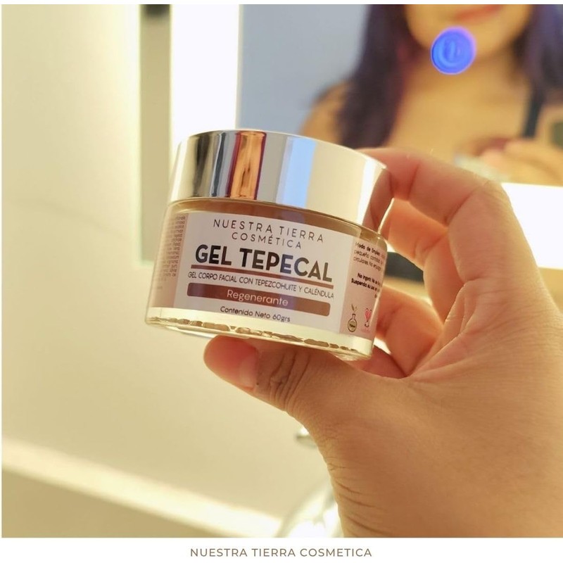 Gel Regenerante de Tepezcohuite y Caléndula 60g Todo Tipo de
