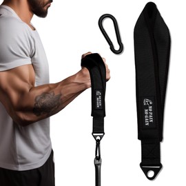 Arm Wrestling Training Strap Belt Hand Grip Arm Finger Forearm Exerciser Strengthener for Cable Machine and Free Weight