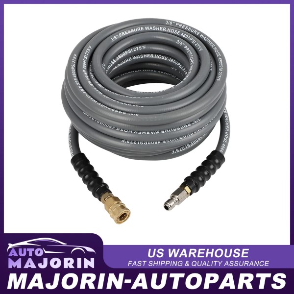 Majorin-autoparts High Pressure Washer Hose 50ft 4800 PSI 3/8" Quick