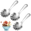 KAEGOUSY 3 Pcs Short Handle Spoons Dessert Spoon Mini Short