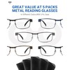 JOLISU 5PCS Reading Glasses Men - Blue Light Blocking Computer
