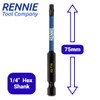 5 x Rennie Tools T15 TX15 Impact Screwdriver Driver Bits