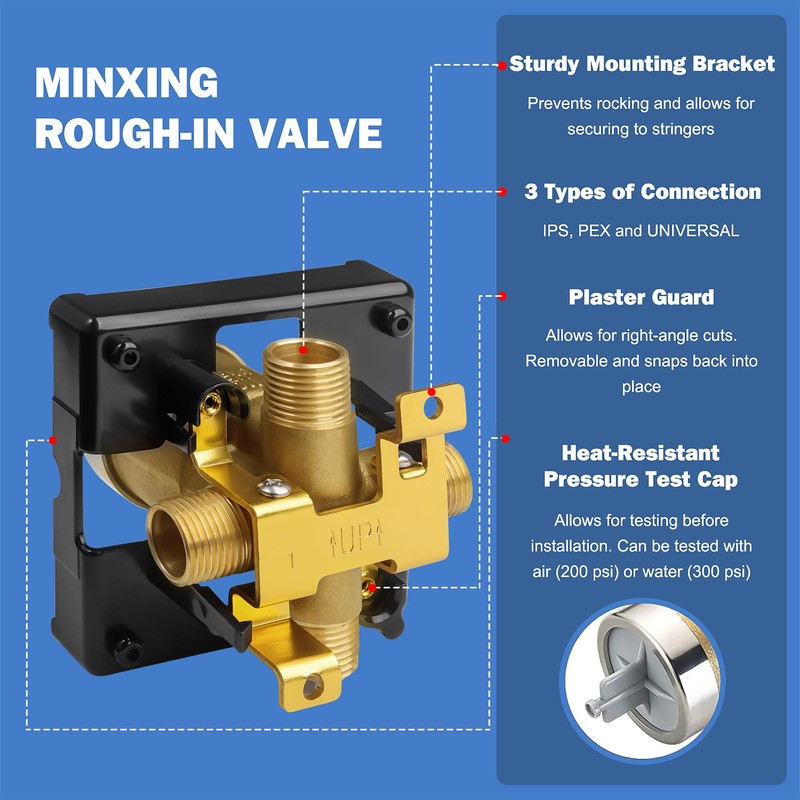 R10000-UNBX Shower Valve Compatible with D Faucet Shower Trim Kits