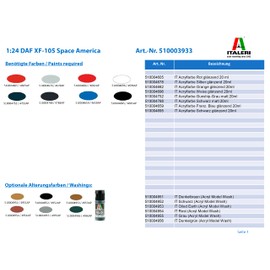 Italeri ITA3933 DAF Trucks Plastic Model kit, No Entered
