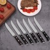 SIXILANG Steak Knives Set of 6 Piece - Sharp Stainless