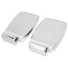 2pcs Wheelchair Footrests Aluminum Alloy Replacement Wheelchair Footplate Pedal Accessory