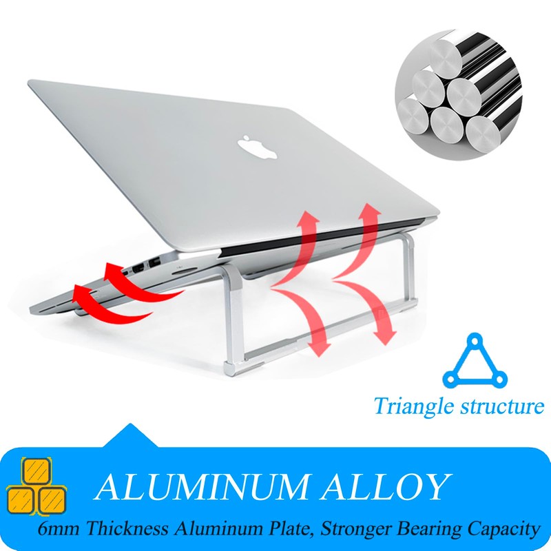 Bonlace Laptop Stand, Laptop Stand, Aluminium Computer Stand, PC Holder,