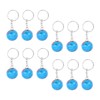 Toyvian 12pcs Earth Globe Keychains, Mini Ball Keyring Pendant for
