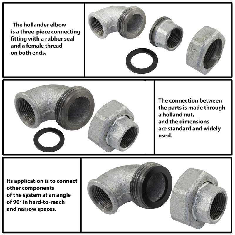AERZETIX - C65064 - Cast iron elbow piece 1 inch