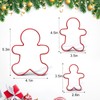 Gingerbread Man Cookie Cutters 3PCS, Stainless Steel Christmas Cookie Cutter