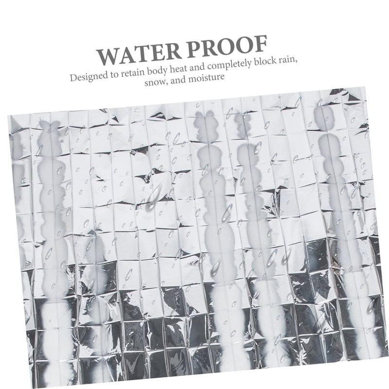 Kisangel 10pcs Survival Blanket Emergency Camping Blanket for for Inclement