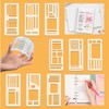 9 Pack Handmade Flexible Record Template, Reusable Planner Stencils Templates