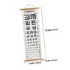 Mobestech Hangable Visual Eye Exam Chart Waterproof Tear-resistant Wall Eye