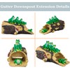 Euiroet Frogs Gutter Downspout Extender Statue, Outdoor Decor Sculpture Ornament,