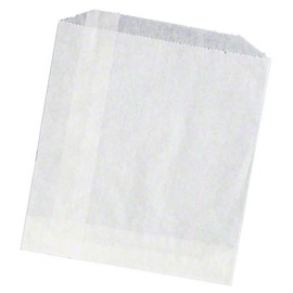 Grease Resistant Paper Sandwich/Cookie/Bagel/French Fry/Hash Brown/Bread Bag, White, 6" x 6-1/2" Size, 2000 Bags Per Box, Brown Paper Goods #716-14WCA