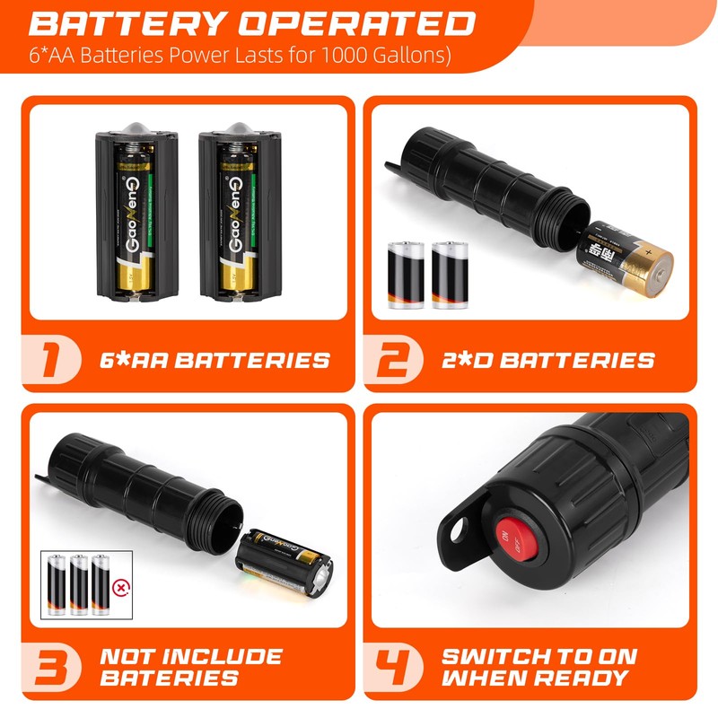 Portable Transfer Pump Battery Operated Electric Siphon Pump for Gas,