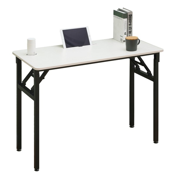 KAIHAOWIN 40 Inch Folding Computer Desk Study Writing Table Foldable
