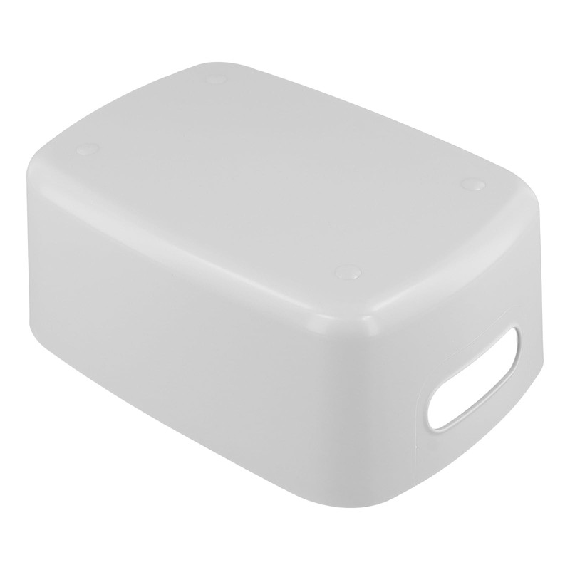 NAMYEUT Pack of 10 Grey Plastic Storage Baskets, 24.5 x