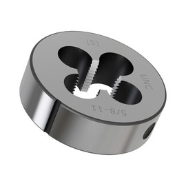 Skweawert 5/8"-11 UNC Round Threading Die, 5/8x11 UNC Screw Thread Cutting Die Machine Thread Right Hand Alloy Tool Steel