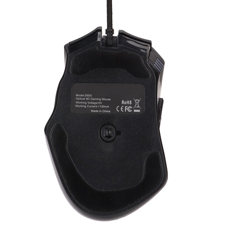 Gaming Mouse S600 9D Macro Programming RGB Luminous 6000dpi Gaming