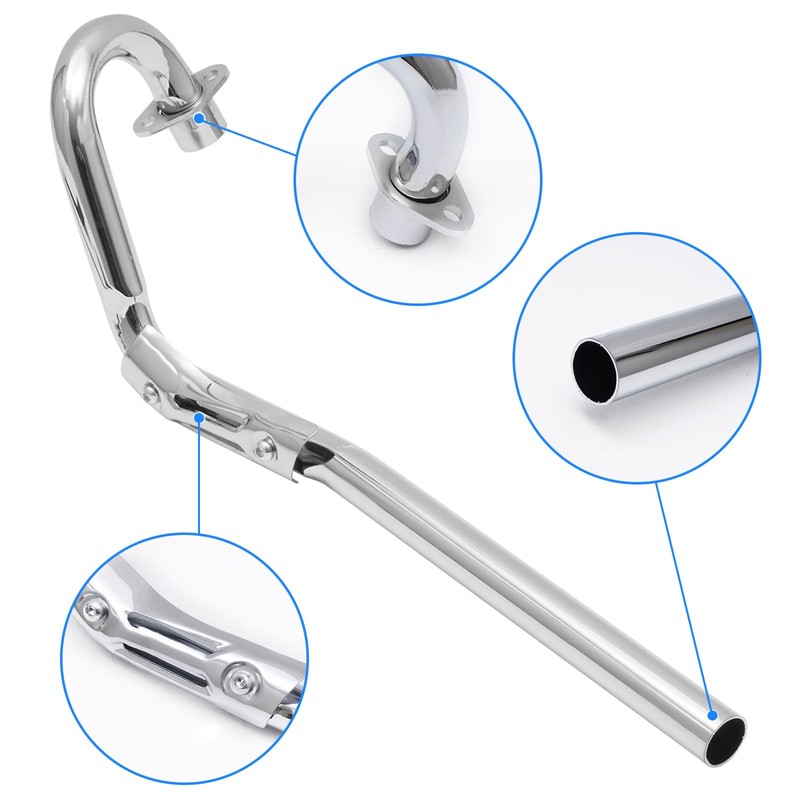 HAUERTZX Big Bore Muffler Exhaust Silencer Pipe Head Kit Compatible