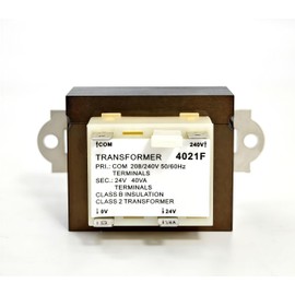 0130M00138S 240V/24V 40VA Transformer Compatible with Goodman Amana 40VA HVAC Furnace Transformer.24V Heate HVAC Parts Replaces B1141643 PF40224 L38264 4021F Class 2 Control with Foot Mount