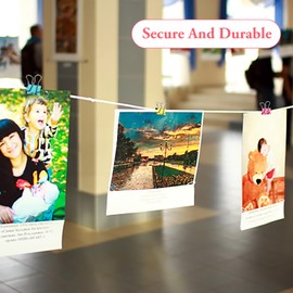 Foldback Clips, Pack of 66 Foldback Clips, Paper Clips, Paper Clips, Colourful Metal Binder Clips, Paper Clips for Photos, Notes, Stationery, Office Supplies, 19 mm