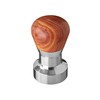 YOLOYO 41mm Espresso Tamper with Walnut Wood Handle and Premium