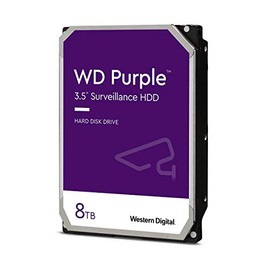 Western Digital 8TB WD Purple Surveillance Internal Hard Drive HDD - SATA 6 Gb/s, 128 MB Cache, 3.5" - WD84PURZ (Renewed)