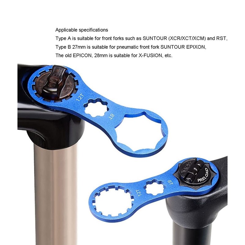 Pack of 4 Bicycle Keys, Bicycle Front Fork Repair Tool,