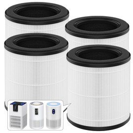 XBWW 4 Packs B-D02L B-D02U M05 Replacement Filters Compatible with MOOKA B-D02L & M05, KOIOS B-D02L and VEWIOR B-D02U Air Cleaner Purifiers